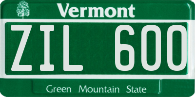 VT license plate ZIL600