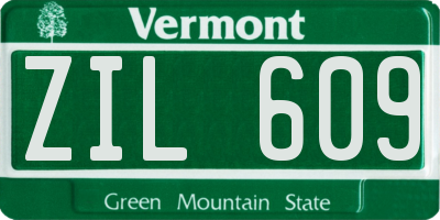 VT license plate ZIL609