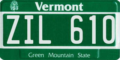 VT license plate ZIL610
