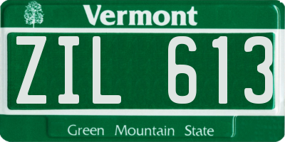 VT license plate ZIL613