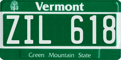VT license plate ZIL618
