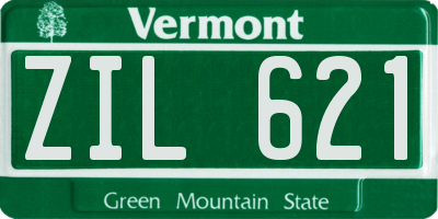 VT license plate ZIL621
