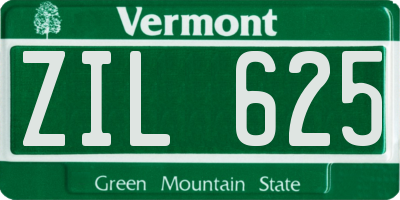 VT license plate ZIL625