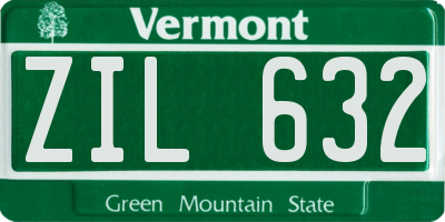 VT license plate ZIL632