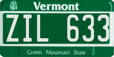 VT license plate ZIL633