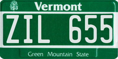 VT license plate ZIL655