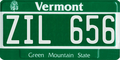 VT license plate ZIL656
