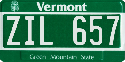 VT license plate ZIL657