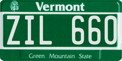 VT license plate ZIL660