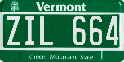 VT license plate ZIL664