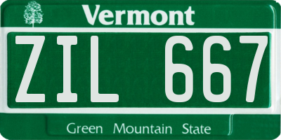VT license plate ZIL667
