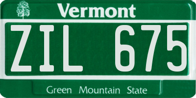 VT license plate ZIL675