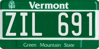 VT license plate ZIL691