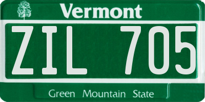 VT license plate ZIL705