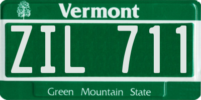 VT license plate ZIL711