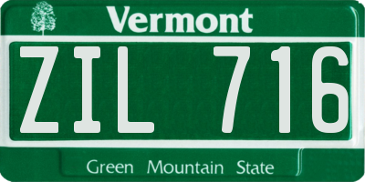VT license plate ZIL716