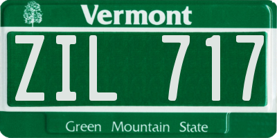 VT license plate ZIL717