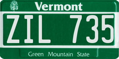 VT license plate ZIL735