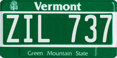 VT license plate ZIL737