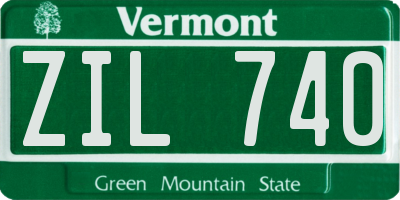 VT license plate ZIL740