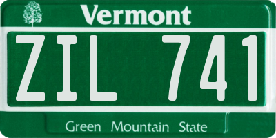 VT license plate ZIL741