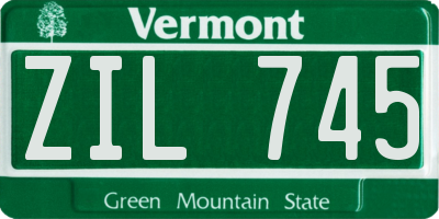 VT license plate ZIL745
