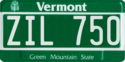 VT license plate ZIL750