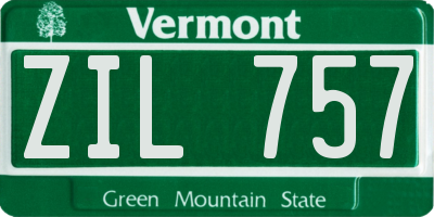VT license plate ZIL757