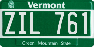 VT license plate ZIL761