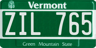 VT license plate ZIL765