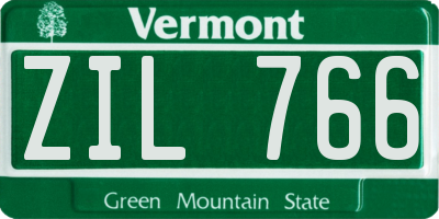 VT license plate ZIL766