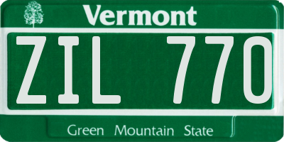 VT license plate ZIL770