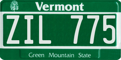 VT license plate ZIL775
