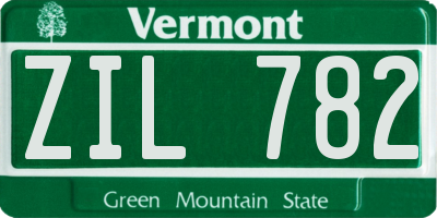 VT license plate ZIL782