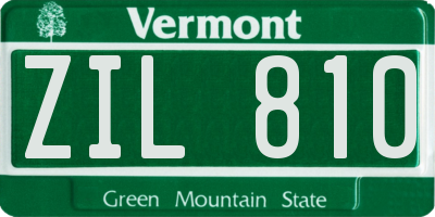 VT license plate ZIL810