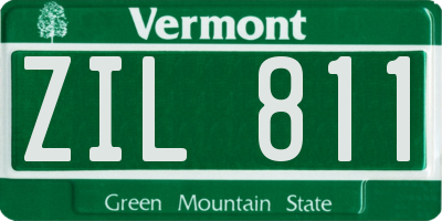 VT license plate ZIL811