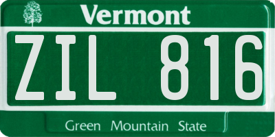 VT license plate ZIL816