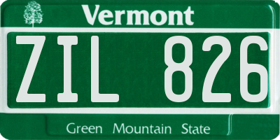 VT license plate ZIL826