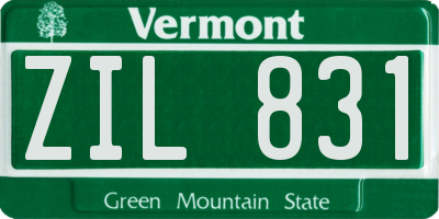 VT license plate ZIL831