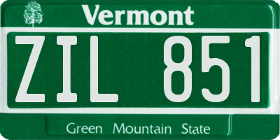 VT license plate ZIL851