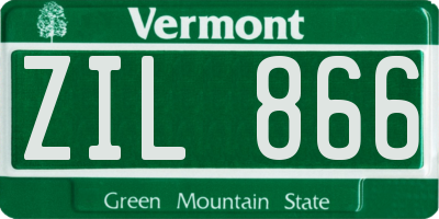 VT license plate ZIL866