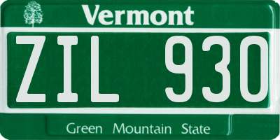 VT license plate ZIL930