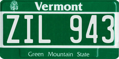 VT license plate ZIL943