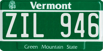 VT license plate ZIL946