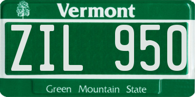 VT license plate ZIL950