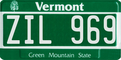 VT license plate ZIL969
