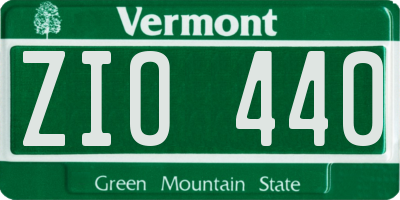 VT license plate ZIO440