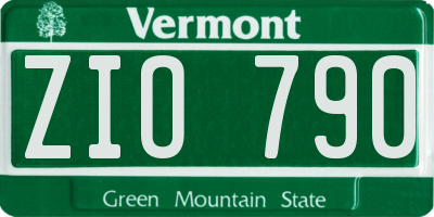 VT license plate ZIO790