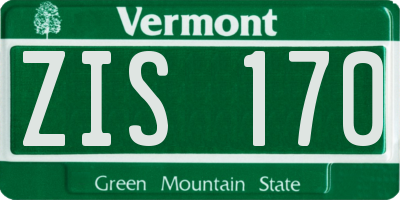 VT license plate ZIS170