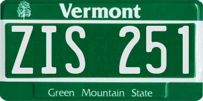 VT license plate ZIS251